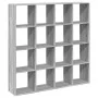 Estantería madera de ingeniería gris Sonoma 137,5x29x137,5 cm de , Librerías y estanterías - Ref: Foro24-3310294, Precio: 123...