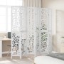 Biombo separador de 6 paneles madera maciza Paulownia blanco von , Raumteiler - Ref: Foro24-358748, Preis: 200,26 €, Rabatt: %