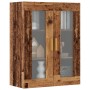 Armario de pared colgante madera envejecida 69,5x34x90 cm de , Aparadores - Ref: Foro24-857043, Precio: 93,73 €, Descuento: %