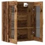 Armario de pared colgante madera envejecida 69,5x34x90 cm by , Sideboards - Ref: Foro24-857043, Price: 92,24 €, Discount: %
