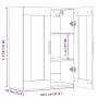 Armario de pared colgante madera envejecida 69,5x34x90 cm de , Aparadores - Ref: Foro24-857043, Precio: 93,73 €, Descuento: %