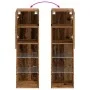 TV-Möbel mit LED-Lichtern, 2 Stück, verwittertes Holz, 30,5x30x102 cm. von , TV-Möbel - Ref: Foro24-857677, Preis: 96,68 €, R...