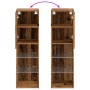 TV-Möbel mit LED-Lichtern, 2 Stück, verwittertes Holz, 30,5x30x102 cm. von , TV-Möbel - Ref: Foro24-857677, Preis: 101,57 €, ...