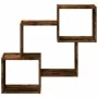 Armario de pared madera ingeniería roble ahumado 78x18x71 cm by , Shelves and shelves - Ref: Foro24-854809, Price: 30,06 €, D...