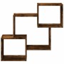 Armario de pared madera ingeniería roble ahumado 78x18x71 cm by , Shelves and shelves - Ref: Foro24-854809, Price: 30,06 €, D...
