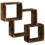 Armario de pared madera ingeniería roble ahumado 78x18x71 cm by , Shelves and shelves - Ref: Foro24-854809, Price: 30,06 €, D...