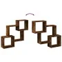 Armario de pared madera ingeniería roble ahumado 78x18x71 cm by , Shelves and shelves - Ref: Foro24-854809, Price: 30,06 €, D...
