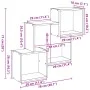 Armario de pared madera ingeniería roble ahumado 78x18x71 cm by , Shelves and shelves - Ref: Foro24-854809, Price: 30,06 €, D...