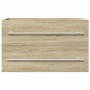 Armario para lavabo aglomerado madera envejecida 80x38,5x48 cm by , Bathroom furniture - Ref: Foro24-856227, Price: 60,60 €, ...