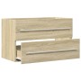 Armario para lavabo aglomerado madera envejecida 80x38,5x48 cm by , Bathroom furniture - Ref: Foro24-856227, Price: 60,60 €, ...