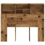 Cabecero armario madera ingeniería envejecida 120x19x103,5 cm de , Taquillas y armarios de almacenamiento - Ref: Foro24-85686...