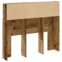Headboard wardrobe in aged engineered wood 120x19x103.5 cm by , Lockers and storage cabinets - Ref: Foro24-856866, Price: 68,...
