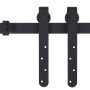 Mini-Schiebetür-Set aus Kohlenstoffstahl, 183 cm von vidaXL, Türrahmen - Ref: Foro24-148013, Preis: 27,77 €, Rabatt: %