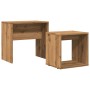 Mesas de centro apilables 2 uds madera ingeniería roble artisan by , Coffee table - Ref: Foro24-856051, Price: 52,15 €, Disco...