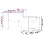 Mesas de centro apilables 2 uds madera ingeniería roble artisan von , Couchtisch - Ref: Foro24-856051, Preis: 50,66 €, Rabatt: %