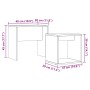 Mesas de centro apilables 2 uds madera ingeniería roble artisan by , Coffee table - Ref: Foro24-856051, Price: 52,15 €, Disco...