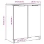 Mueble zapatero madera de ingeniería envejecida 59x35x70 cm by , Closets and storage - Ref: Foro24-856989, Price: 86,66 €, Di...