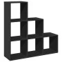 Librería divisor 3 niveles madera ingeniería negro 99x29x99 cm by , Bookcases and shelves - Ref: Foro24-857959, Price: 61,19 ...