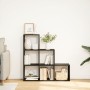 Librería divisor 3 niveles madera ingeniería negro 99x29x99 cm by , Bookcases and shelves - Ref: Foro24-857959, Price: 62,48 ...