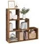 Librería divisor 3 niveles madera envejecida 99x29x99 cm by , Bookcases and shelves - Ref: Foro24-857965, Price: 61,15 €, Dis...