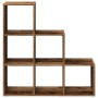 Librería divisor 3 niveles madera envejecida 99x29x99 cm by , Bookcases and shelves - Ref: Foro24-857965, Price: 62,15 €, Dis...