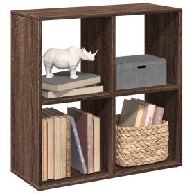 Librería divisor madera ingeniería marrón roble 69,5x29x69,5 cm by , Bookcases and shelves - Ref: Foro24-858009, Price: 41,62...