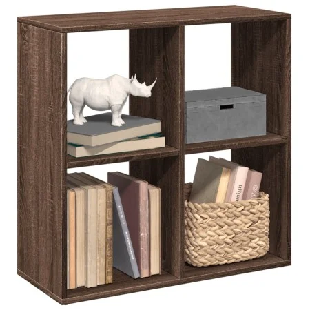 Librería divisor madera ingeniería marrón roble 69,5x29x69,5 cm by , Bookcases and shelves - Ref: Foro24-858009, Price: 41,06...