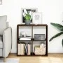 Librería divisor madera ingeniería marrón roble 69,5x29x69,5 cm by , Bookcases and shelves - Ref: Foro24-858009, Price: 41,06...