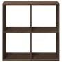 Librería divisor madera ingeniería marrón roble 69,5x29x69,5 cm by , Bookcases and shelves - Ref: Foro24-858009, Price: 41,06...