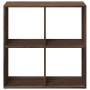 Librería divisor madera ingeniería marrón roble 69,5x29x69,5 cm von , Bücherregale und Regale - Ref: Foro24-858009, Preis: 41...