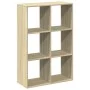 Librería divisor madera ingeniería roble Sonoma 69,5x29x103,5cm by , Bookcases and shelves - Ref: Foro24-858014, Price: 55,53...