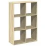 Librería divisor madera ingeniería roble Sonoma 69,5x29x103,5cm by , Bookcases and shelves - Ref: Foro24-858014, Price: 55,53...