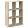 Librería divisor madera ingeniería roble Sonoma 69,5x29x103,5cm by , Bookcases and shelves - Ref: Foro24-858014, Price: 56,34...