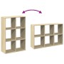 Librería divisor madera ingeniería roble Sonoma 69,5x29x103,5cm by , Bookcases and shelves - Ref: Foro24-858014, Price: 56,34...