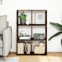 Librería divisora madera roble ahumado 69,5x29x103,5 cm by , Bookcases and shelves - Ref: Foro24-858016, Price: 59,40 €, Disc...