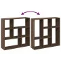 Librería divisora madera marrón roble 102x29x103,5 cm by , Bookcases and shelves - Ref: Foro24-858054, Price: 74,33 €, Discou...