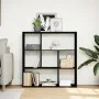Librería divisora madera de ingeniería negra 102x29x103,5 cm by , Bookcases and shelves - Ref: Foro24-858049, Price: 71,23 €,...