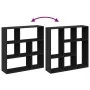 Librería divisora madera de ingeniería negra 102x29x103,5 cm by , Bookcases and shelves - Ref: Foro24-858049, Price: 71,23 €,...