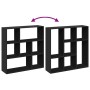 Librería divisora madera de ingeniería negra 102x29x103,5 cm by , Bookcases and shelves - Ref: Foro24-858049, Price: 72,32 €,...