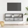 Mueble de TV madera y metal roble ahumado 100x31x39,5 cm von , TV-Möbel - Ref: Foro24-848932, Preis: 58,71 €, Rabatt: %