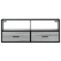 Mueble de TV madera y metal roble ahumado 100x31x39,5 cm von , TV-Möbel - Ref: Foro24-848932, Preis: 72,27 €, Rabatt: %