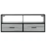 Mueble de TV madera y metal roble ahumado 100x31x39,5 cm von , TV-Möbel - Ref: Foro24-848932, Preis: 58,71 €, Rabatt: %