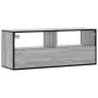 Mueble de TV madera y metal roble ahumado 100x31x39,5 cm von , TV-Möbel - Ref: Foro24-848932, Preis: 58,71 €, Rabatt: %