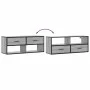 Mueble de TV madera y metal roble ahumado 100x31x39,5 cm von , TV-Möbel - Ref: Foro24-848932, Preis: 58,71 €, Rabatt: %