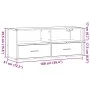 Mueble de TV madera y metal roble ahumado 100x31x39,5 cm von , TV-Möbel - Ref: Foro24-848932, Preis: 58,71 €, Rabatt: %