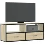 Mueble TV madera ingeniería y metal roble Sonoma 100x31x39,5 cm von , TV-Möbel - Ref: Foro24-848930, Preis: 57,00 €, Rabatt: %