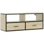 Mueble TV madera ingeniería y metal roble Sonoma 100x31x39,5 cm von , TV-Möbel - Ref: Foro24-848930, Preis: 57,00 €, Rabatt: %