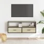 Mueble TV madera ingeniería y metal roble Sonoma 100x31x39,5 cm von , TV-Möbel - Ref: Foro24-848930, Preis: 57,00 €, Rabatt: %