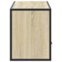 Mueble TV madera ingeniería y metal roble Sonoma 100x31x39,5 cm de , Muebles TV - Ref: Foro24-848930, Precio: 70,17 €, Descue...