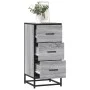 Aparador madera ingeniería y metal gris Sonoma 35,5x35x76 cm de , Aparadores - Ref: Foro24-848947, Precio: 64,93 €, Descuento: %